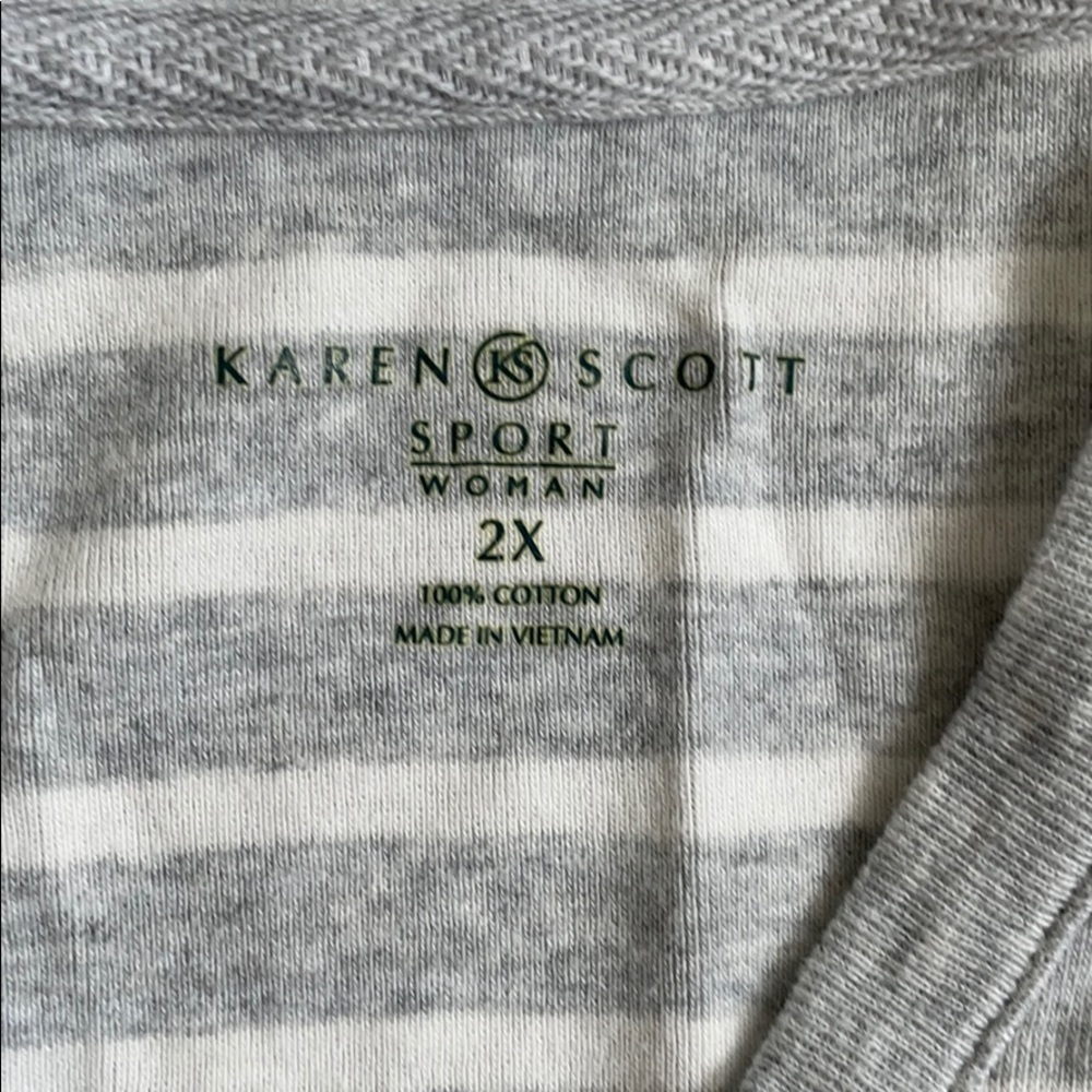 Karen Scott top size 2x - Picture 4 of 4
